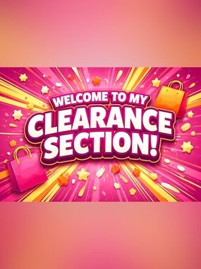 Welcome to my clearance section!